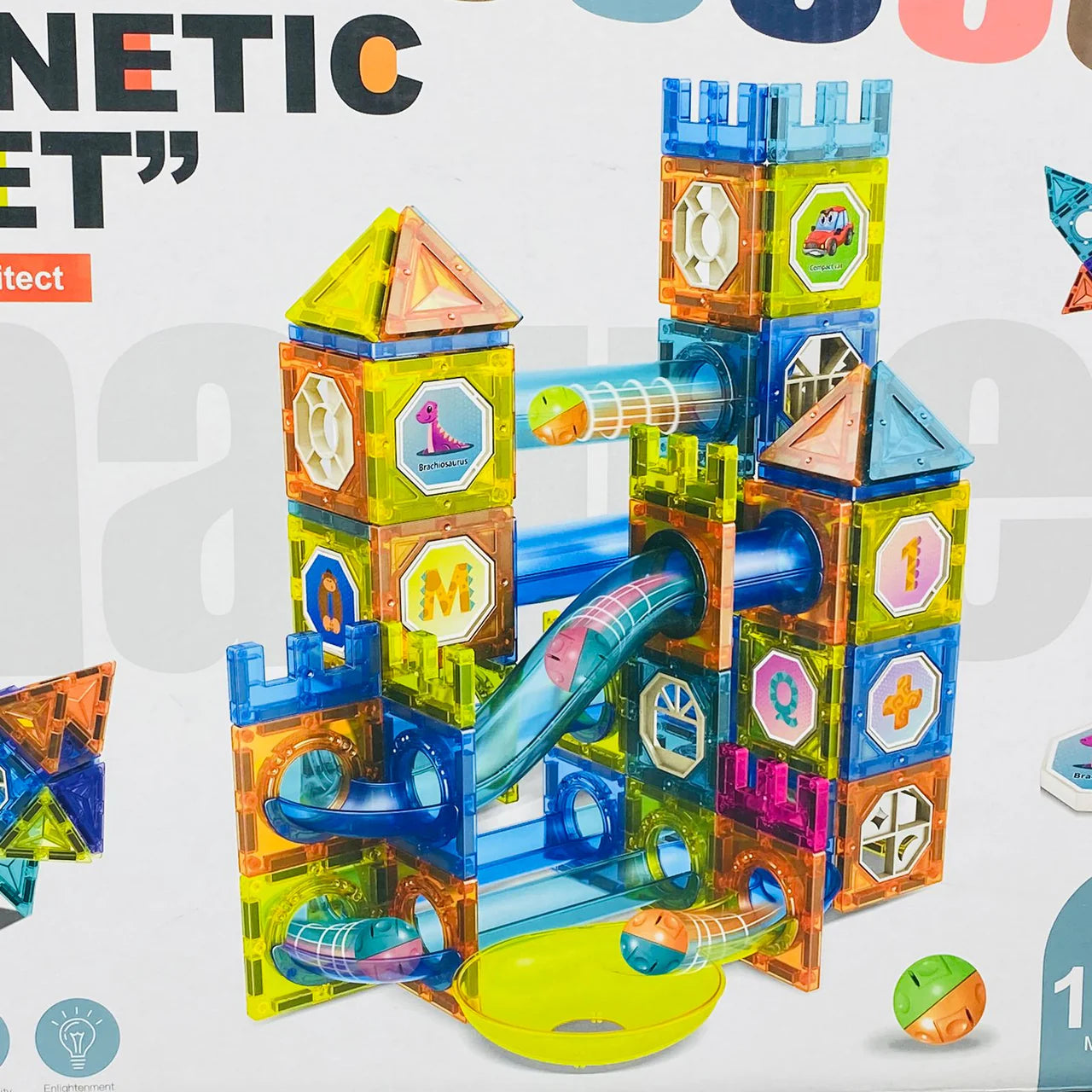 Magnetics Sheet 132 Pcs Blocks SET